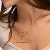 Personalised Paris Name Pendant