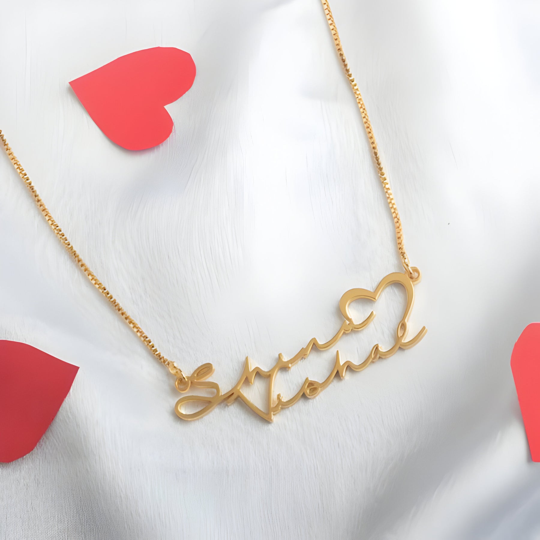 Personalised Signature Couple Name Pendant
