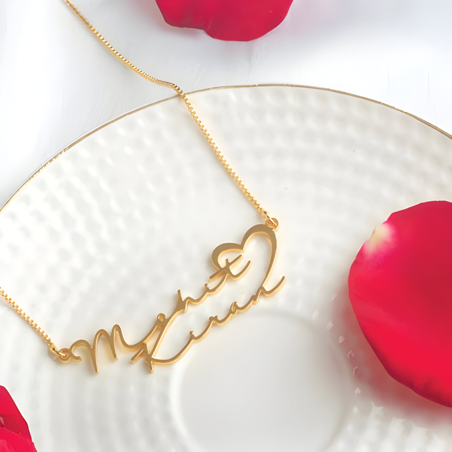 Personalised Signature Couple Name Pendant