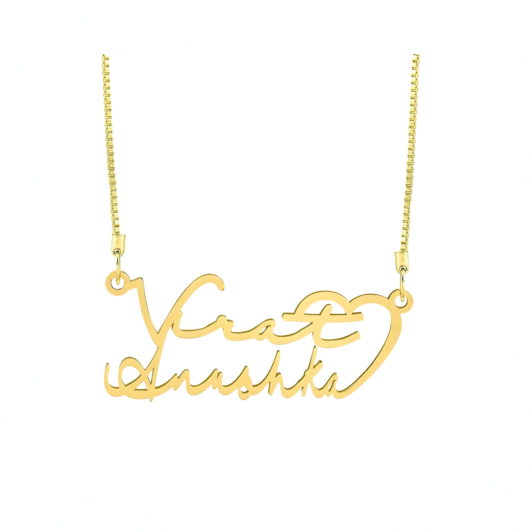 Personalised Signature Couple Name Pendant