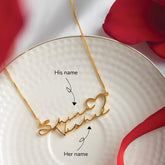 Personalised Signature Couple Name Pendant