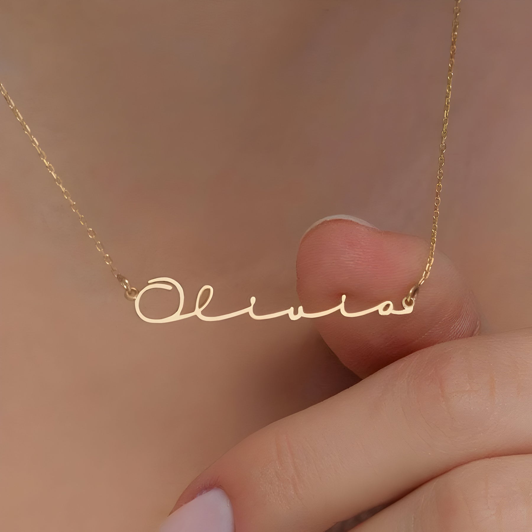 Personalised Signature Name Pendant