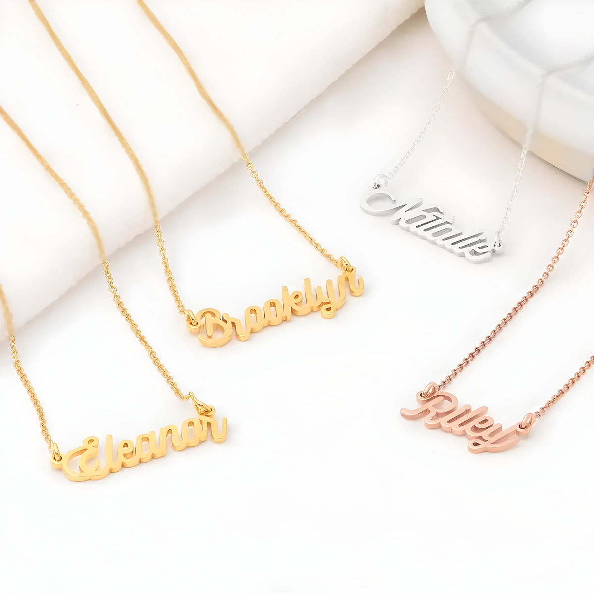 Personalised Twirl Script Name Pendant