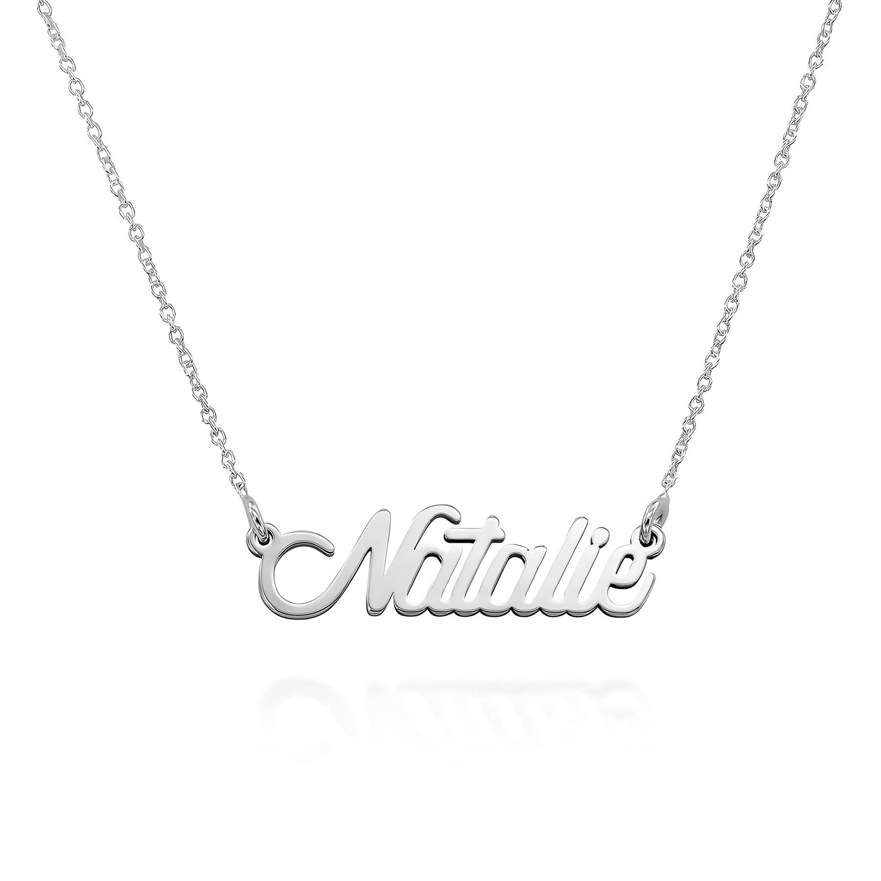 Personalised Twirl Script Name Pendant