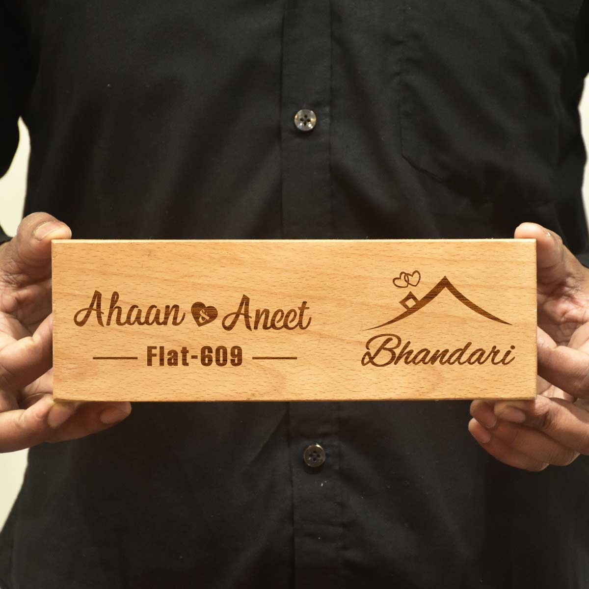 Home Text Name Plate