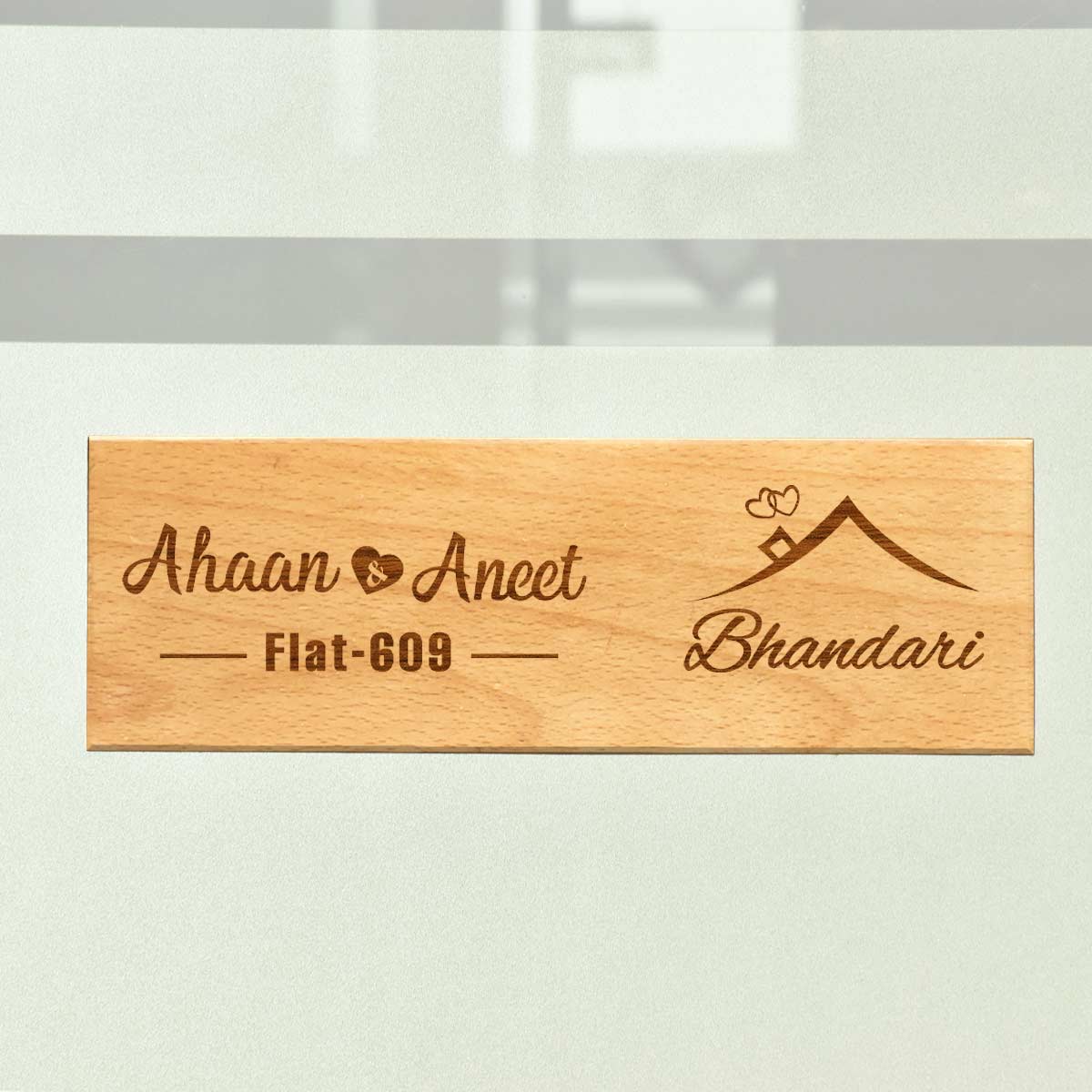 Home Text Name Plate