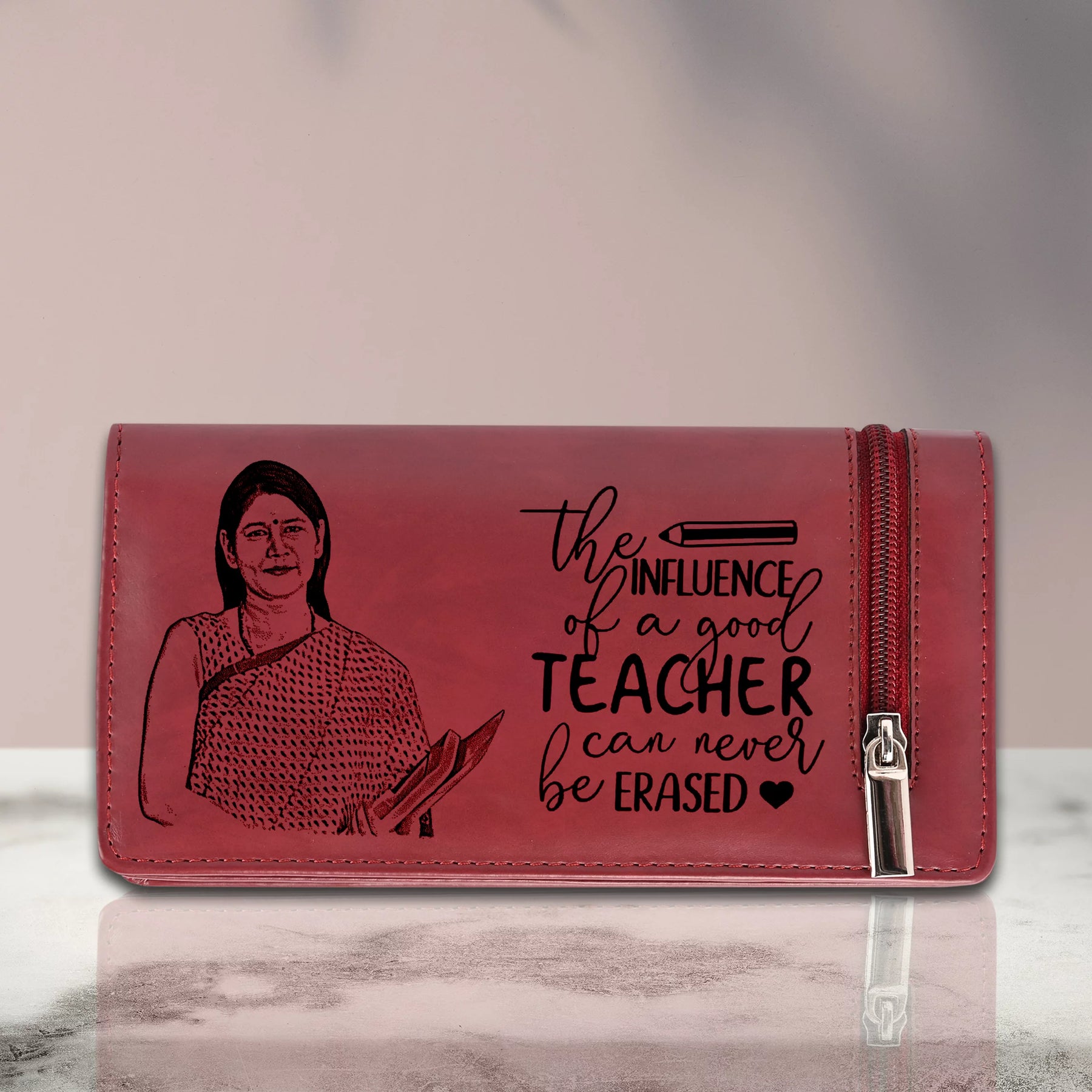 Personalized Charming Red Cherry Wallet Perfect Gift For Female Teacher
