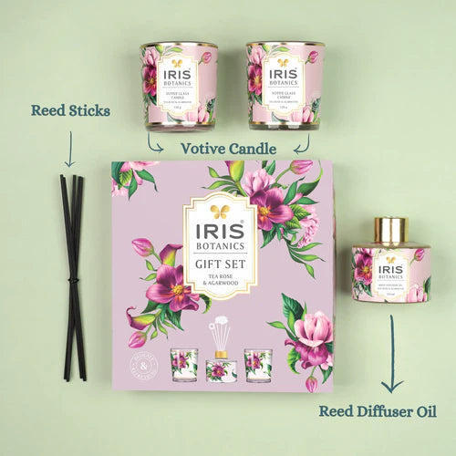 Iris Botanics Tea Rose & Agarwood Gift Set