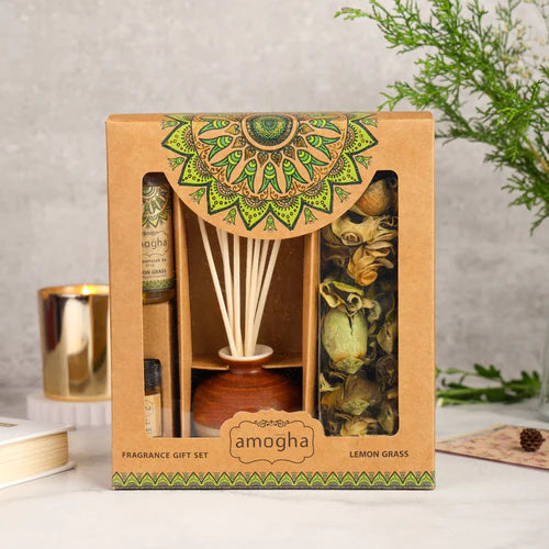 Iris Amogha Lemongrass Fragrance Gift Set