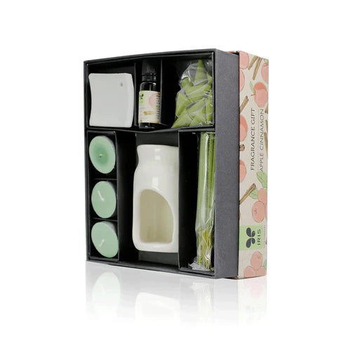 Iris Ceramic Apple Cinnamon Fragrant Gift Pack
