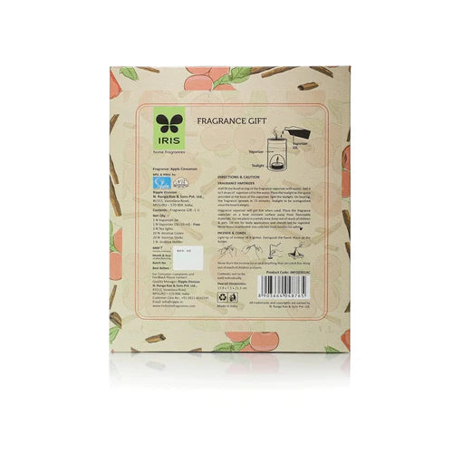 Iris Ceramic Apple Cinnamon Fragrant Gift Pack