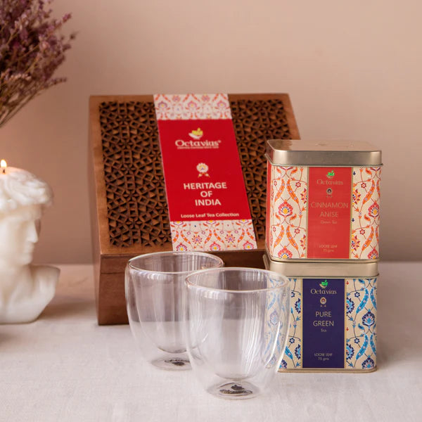 Heritage of India Tea Collection - Couples Delight (Premium Wellness Green Tea Range)