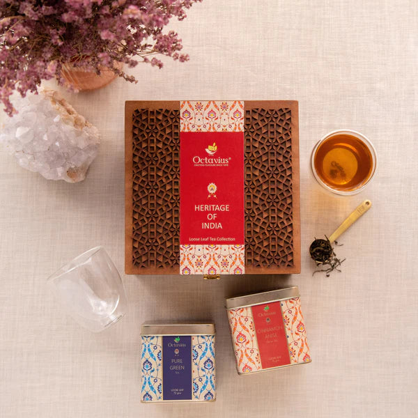 Heritage of India Tea Collection - Couples Delight (Premium Wellness Green Tea Range)-3