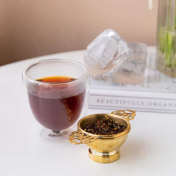Empress Brass tea strainer-4
