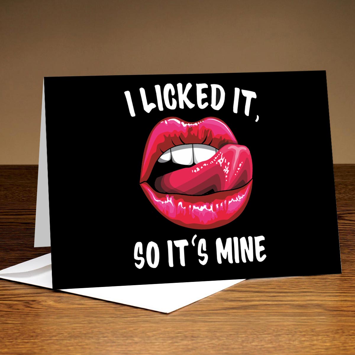 Licked It Personalised Greeting Card-1