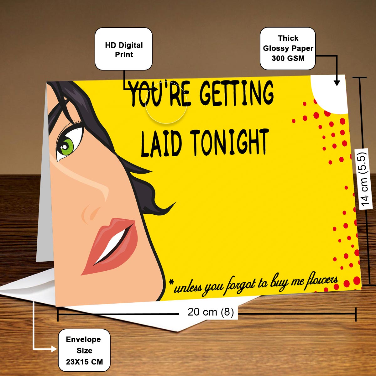 Getting Laid Personalised Greeting Card