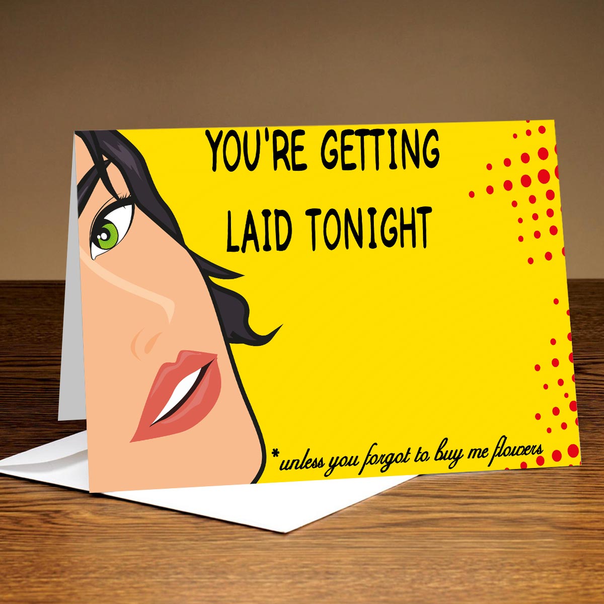 Getting Laid Personalised Greeting Card