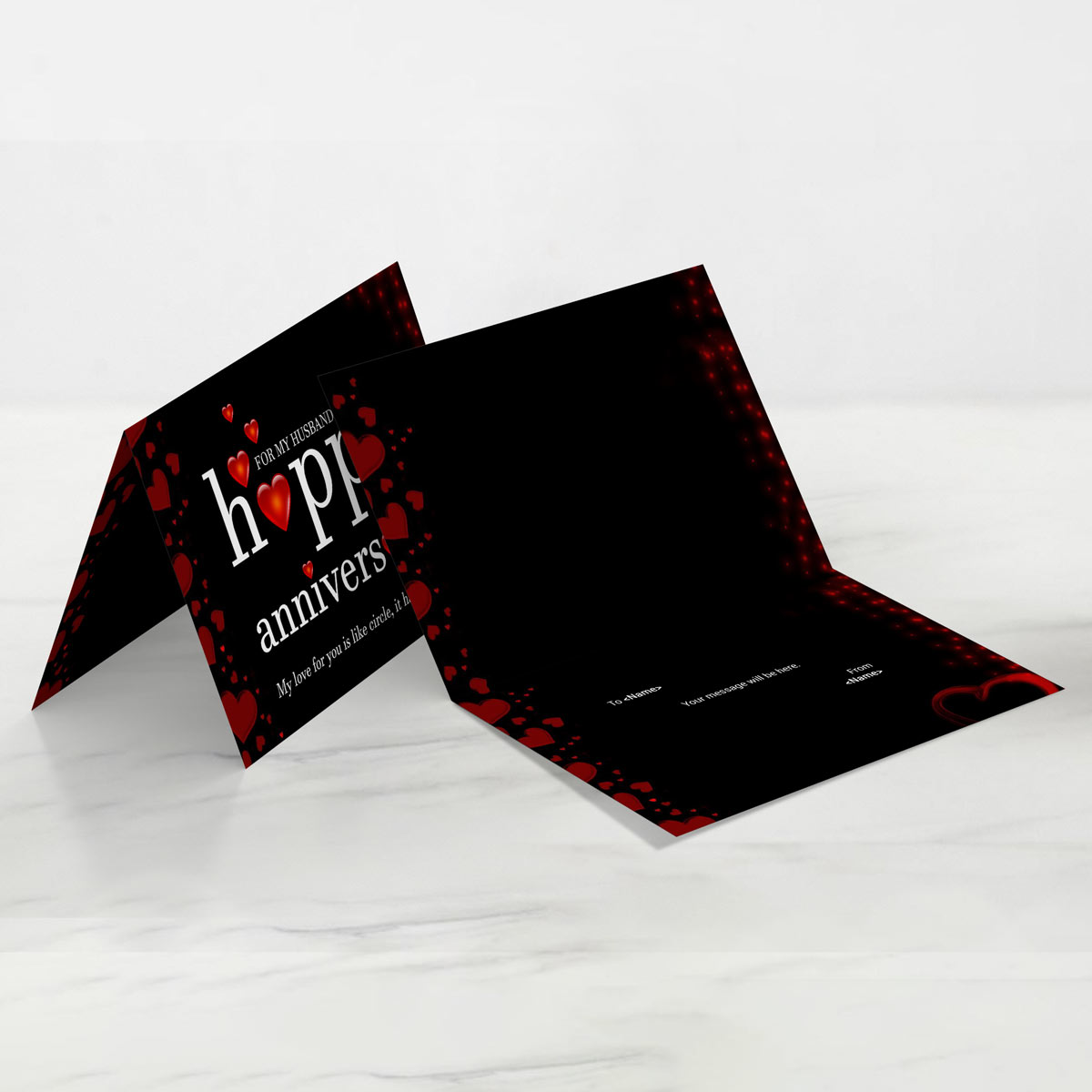 My Love for You is Like Circle Greeting Card-2