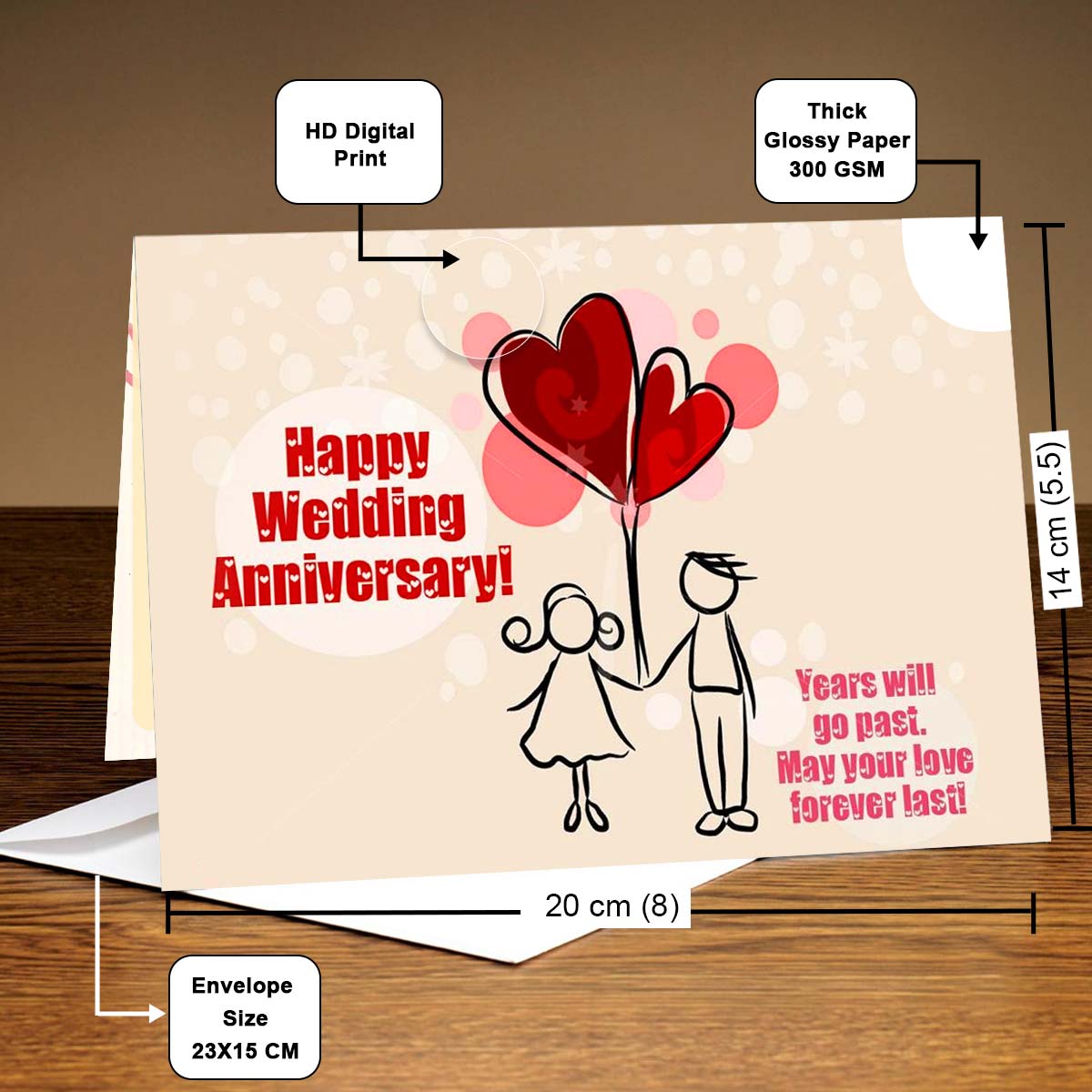 May Your Love Forever Past Greeting Card-2