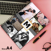 Monogram & Photo Personalised Notebook