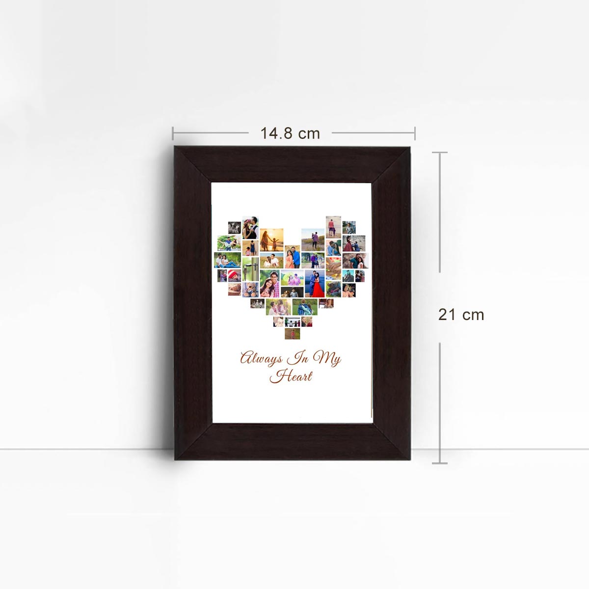 Personalized Always in my Heart Poster Frame