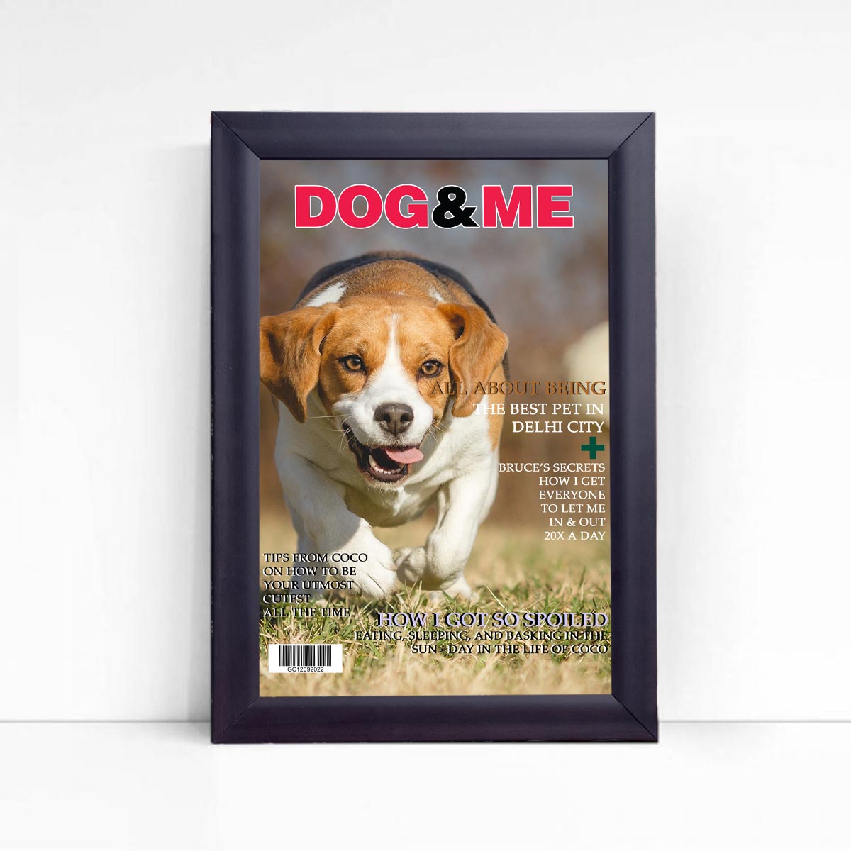 Personalised Dog and Me Magazine Cover