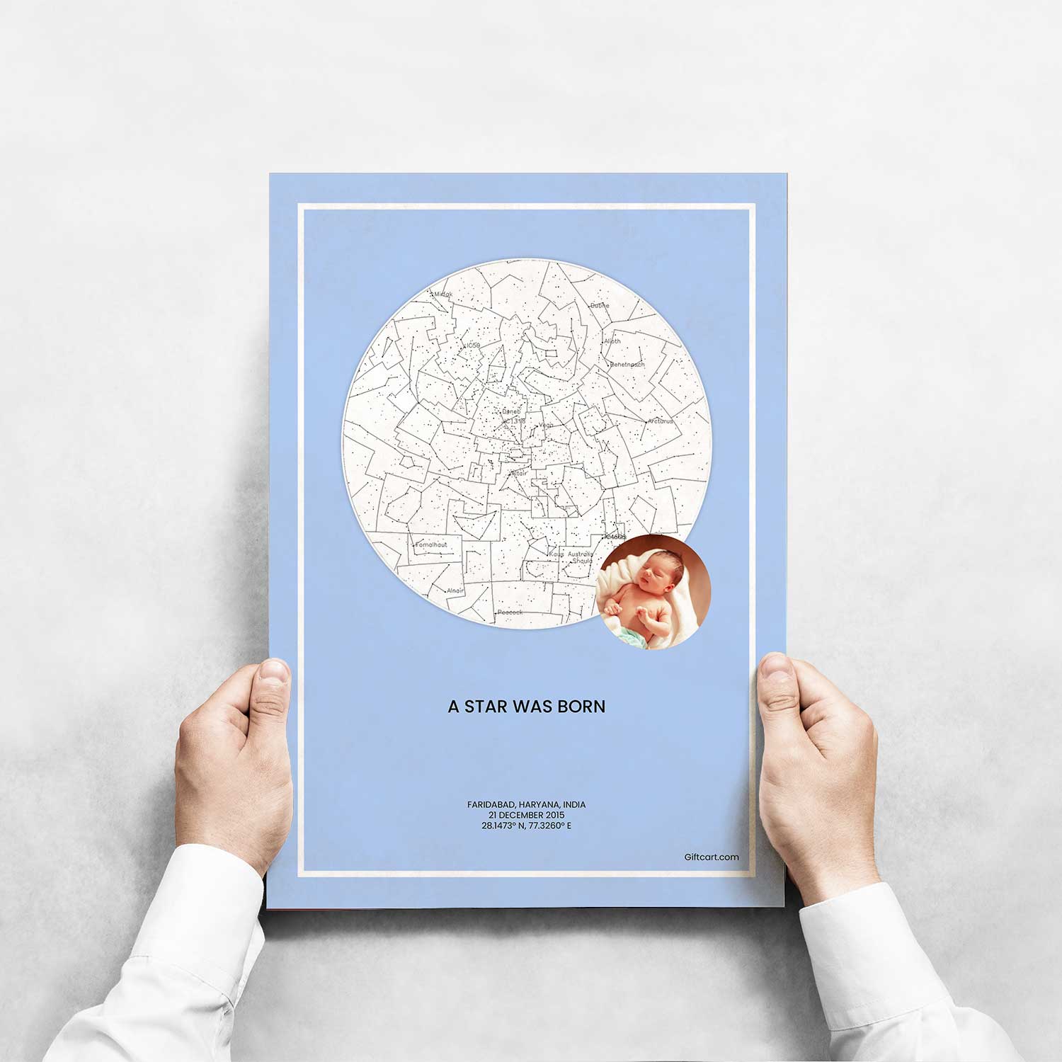 Personalized Sky Star Map For a Special Moment - Baby Boy