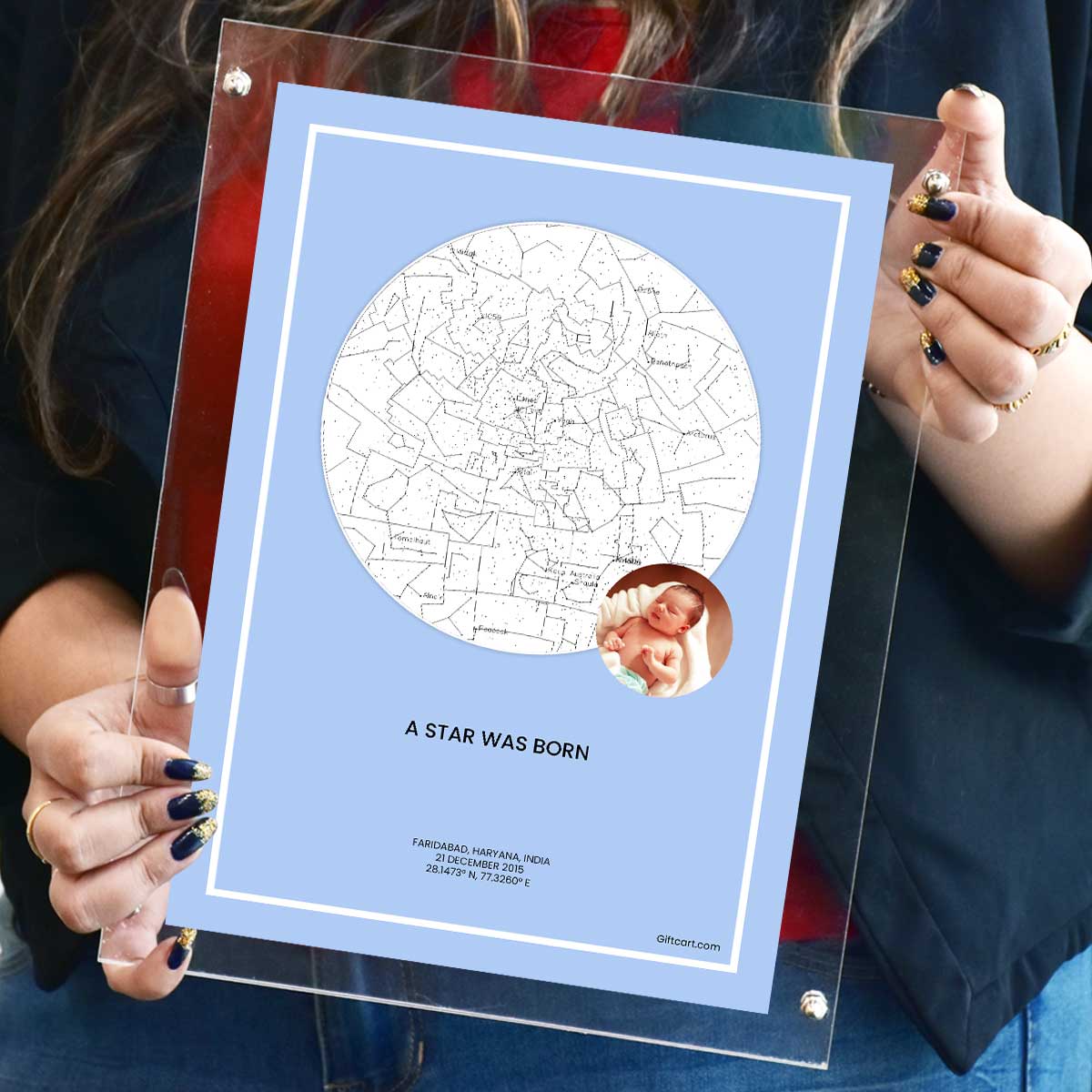 Personalized Sky Star Map For a Special Moment - Baby Boy