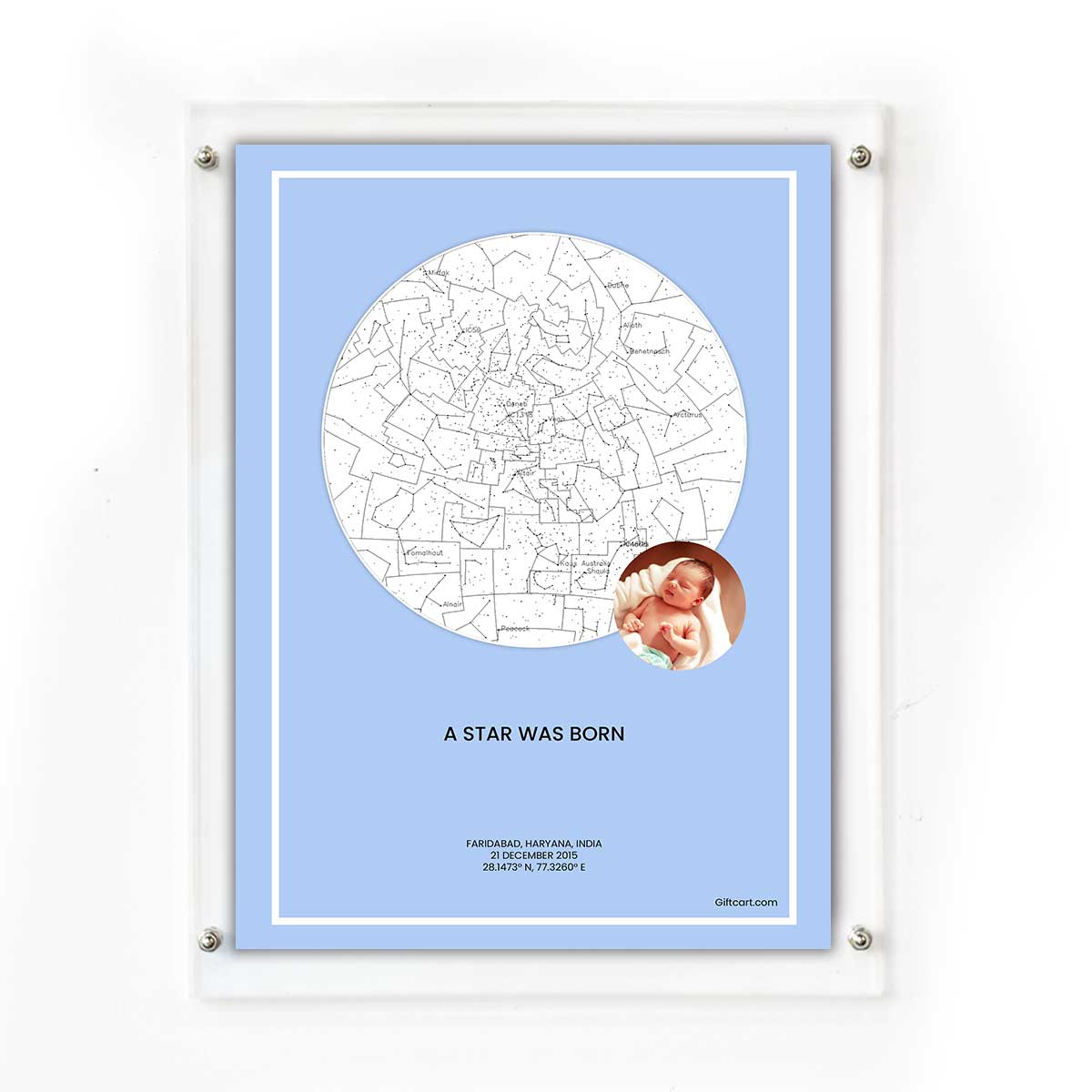 Personalized Sky Star Map For a Special Moment - Baby Boy