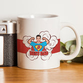 Personalized Super Hero Best Dad Coffee Mug Gift For Father's Day 1