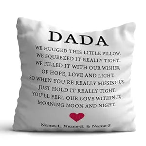 Customized Dada We Hugged This Cushion Gift For Grandpa