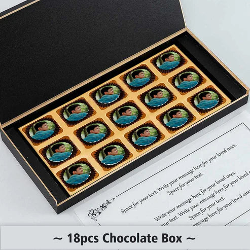 Wonderful Brother Personalised Rakhi Gift Peacock Feather Designed Box