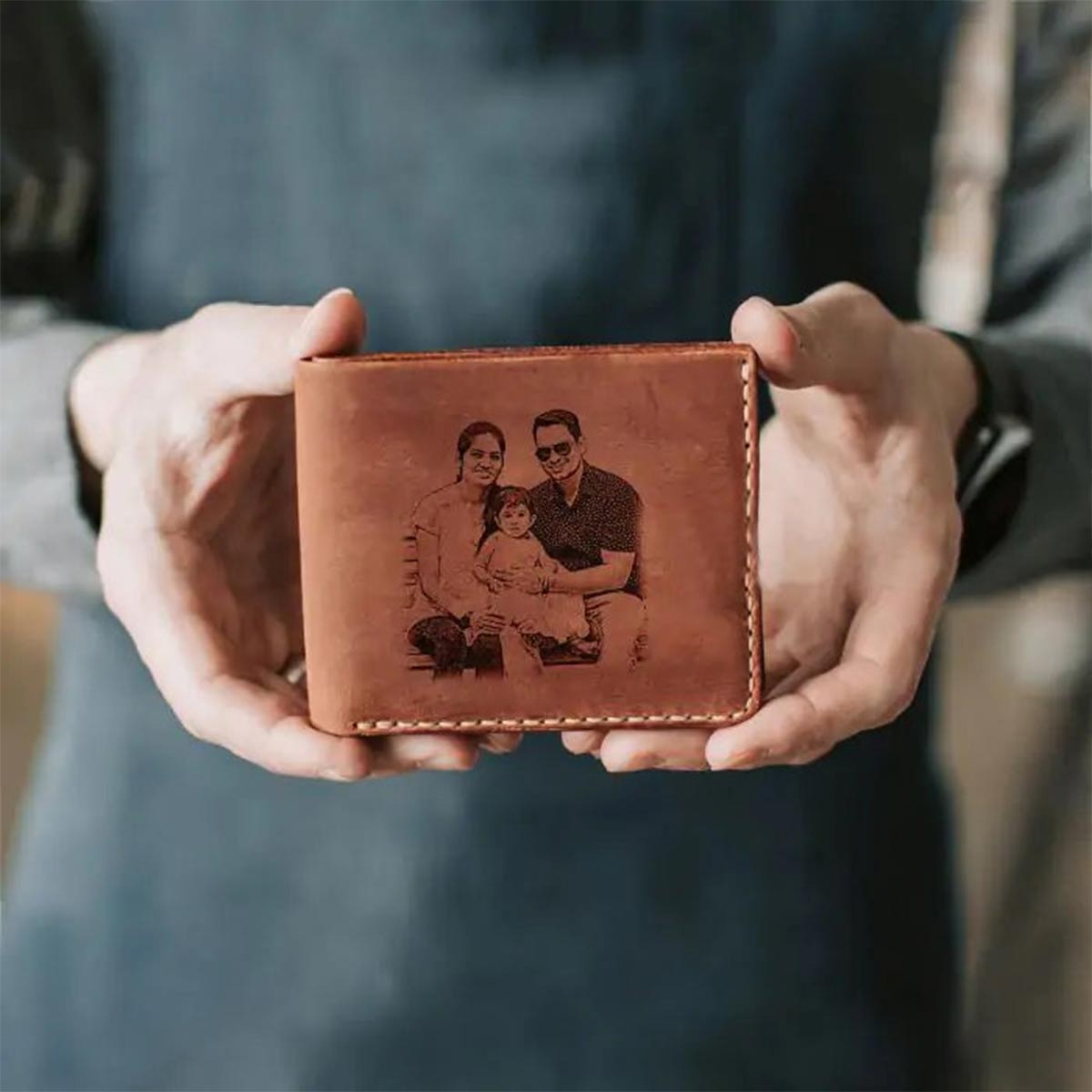 Personalized Engraved Photo Wallet