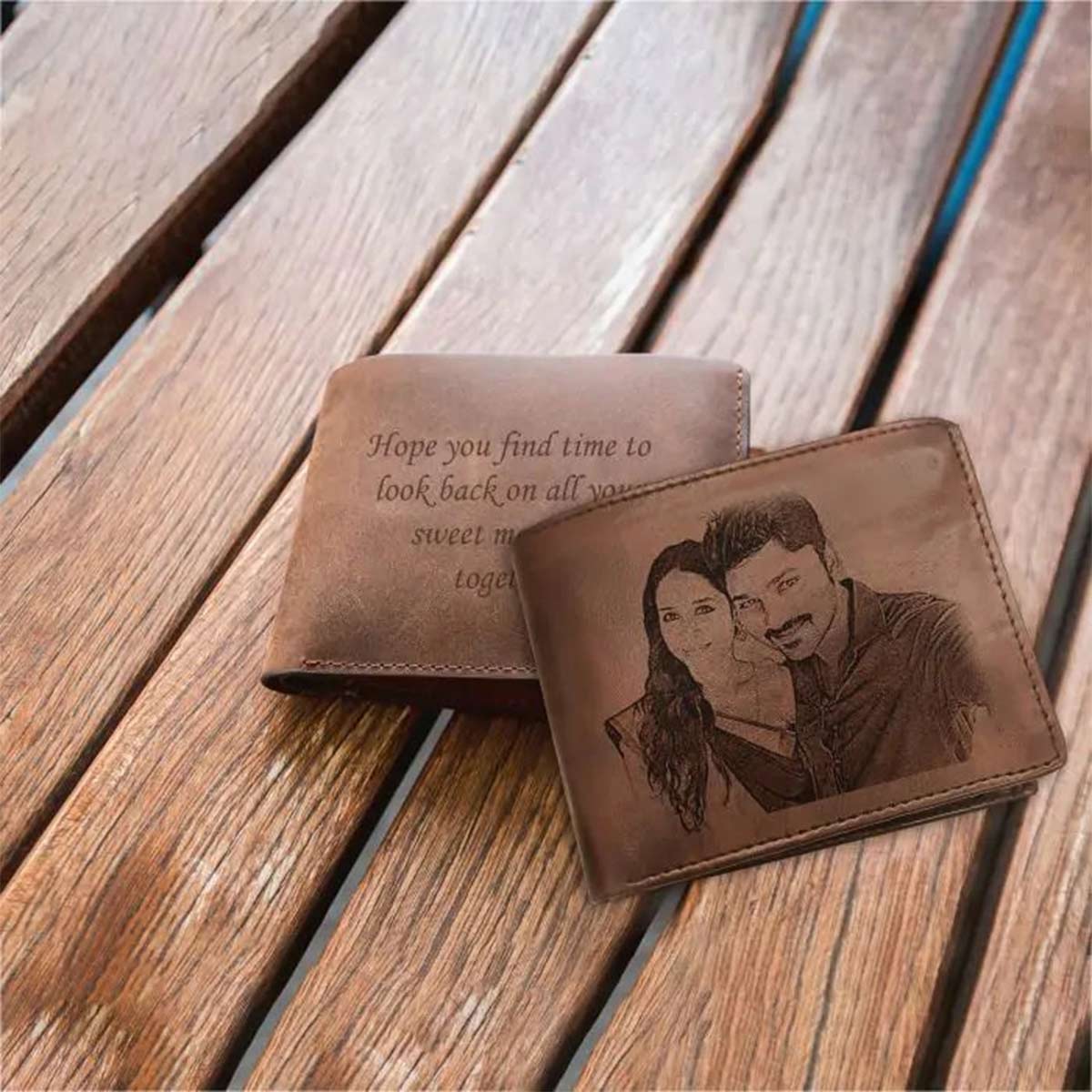 Personalized Engraved Photo Wallet