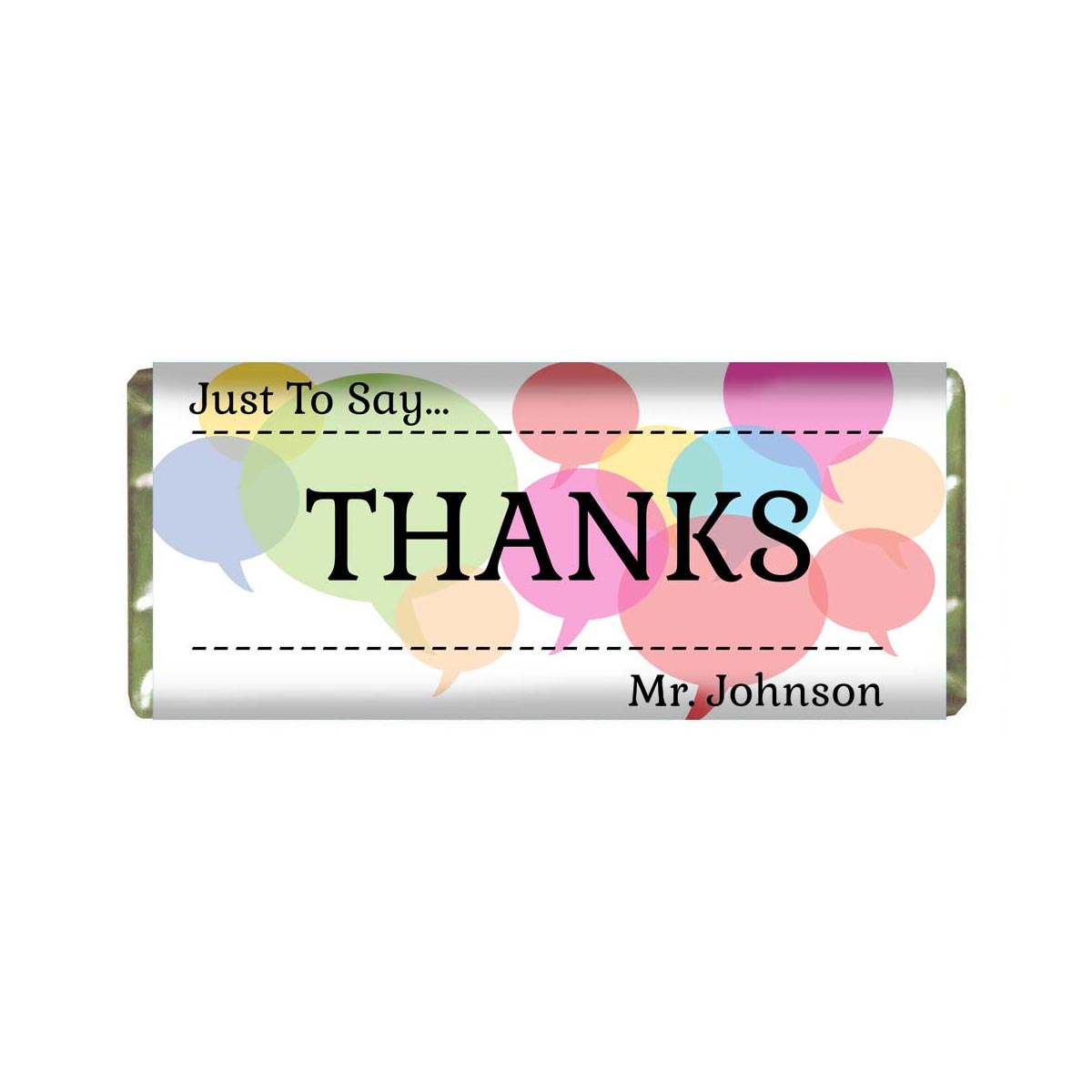 Personalised Thanks Chocolate Bar-2