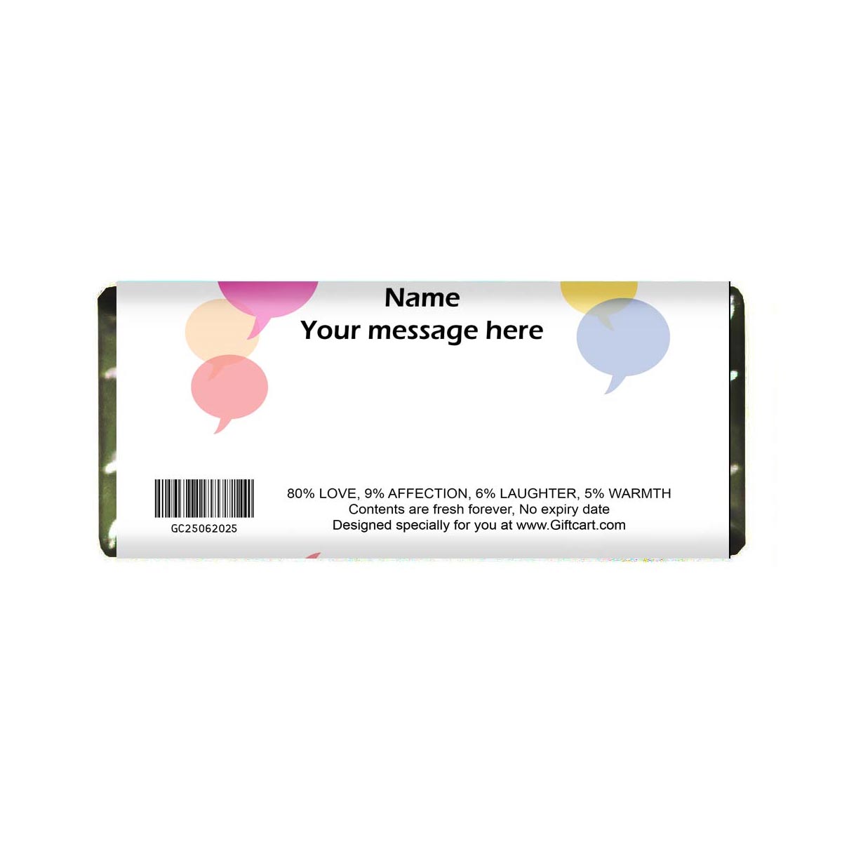 Personalised Thanks Chocolate Bar-3