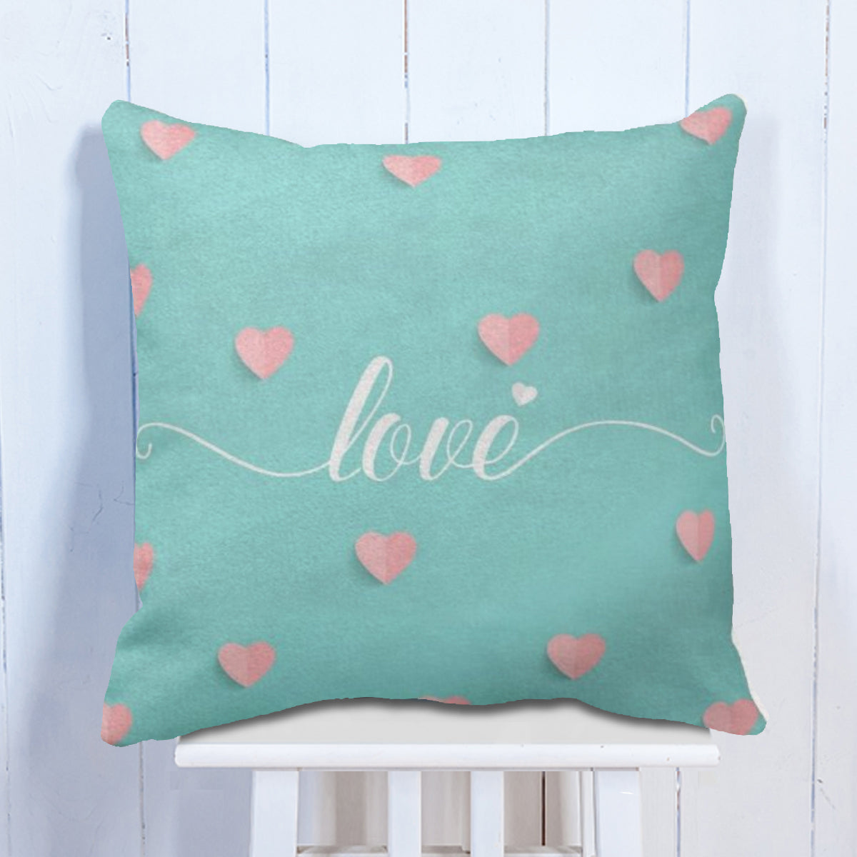 Cool Blue Love Cushion