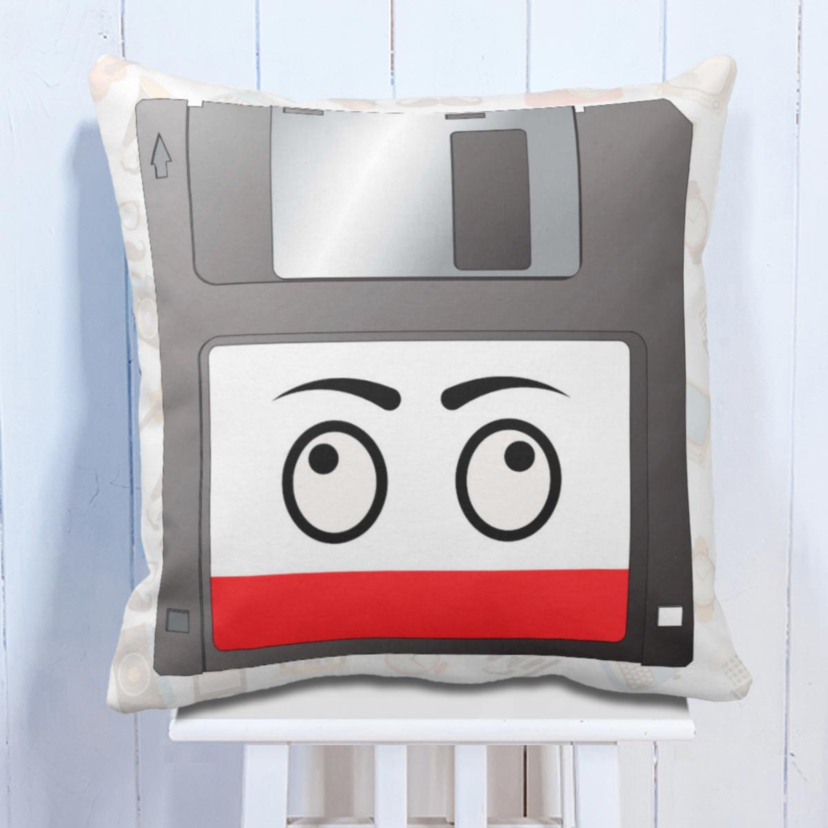 Old Floppy Disk Cushion