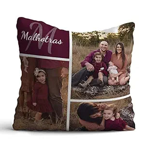 Personalized Family Love Photo Cushion Gift For Couple