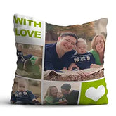 Personalized With Love Photo Cushion Gift for Valentine's Day