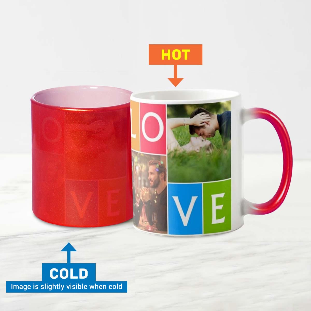 Personalized Photo Magic Couple Coffee Mug for Valentine's Day 6