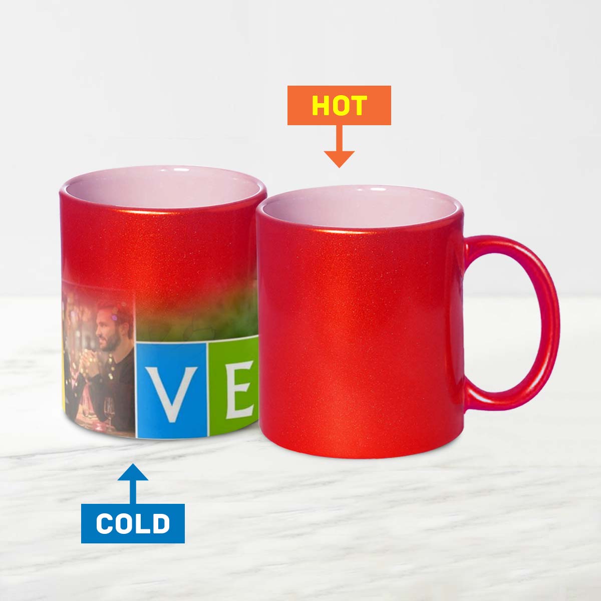 Personalized Photo Magic Couple Coffee Mug for Valentine's Day 7