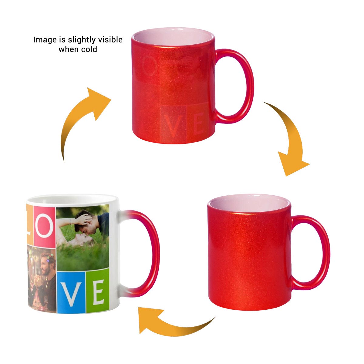 Personalized Photo Magic Couple Coffee Mug for Valentine's Day 9