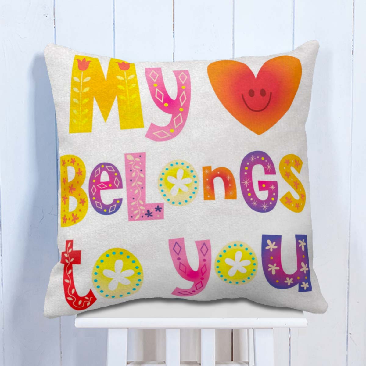 My Heart Belongs To You Cushion For Couple 5