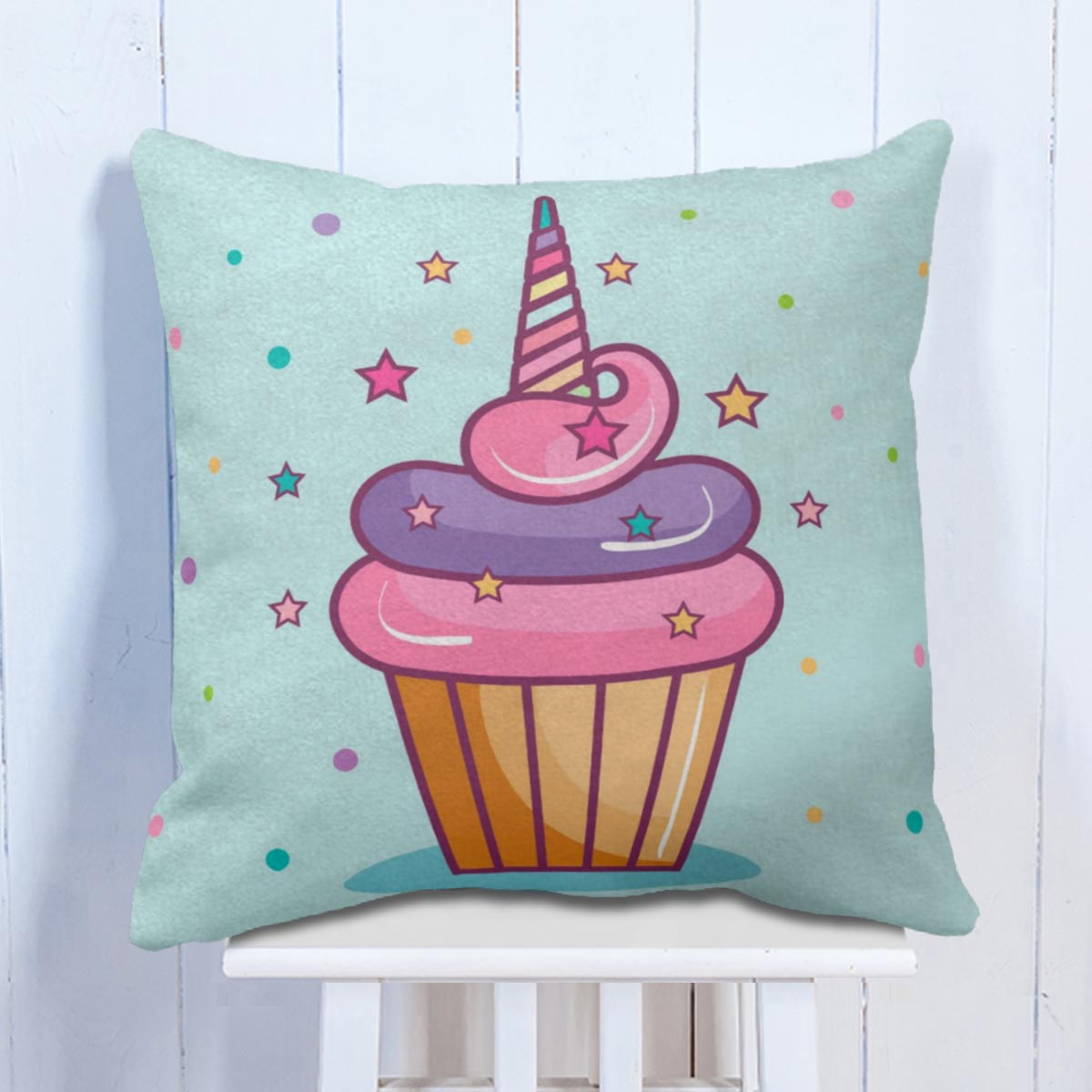 Unicorn Cupcake Cushion