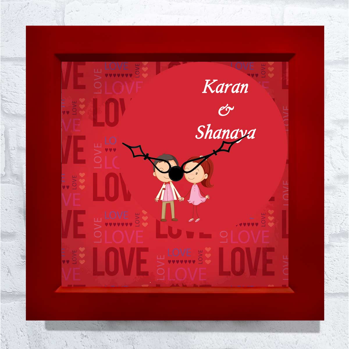 Personalised Couple Wall Clock