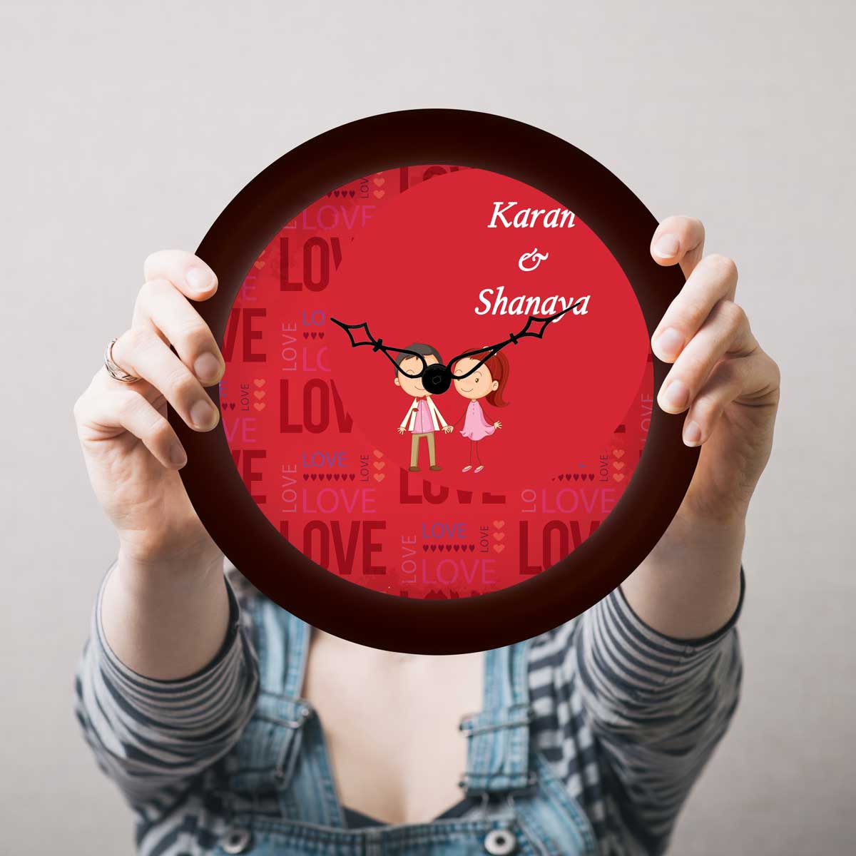 Personalised Couple Wall Clock