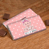 Personalised It's A Girl Choco Bar