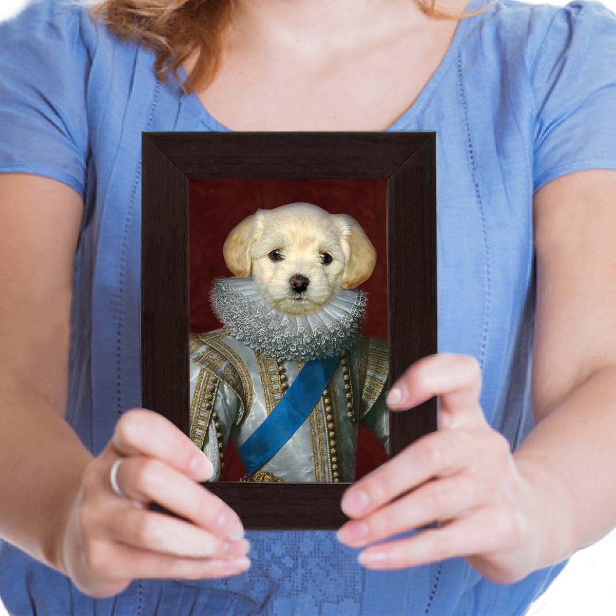 Renaissance Nobleman Digital Portrait Photo Frame