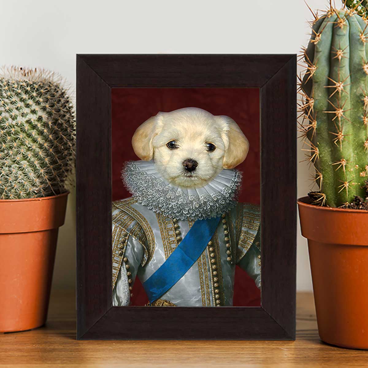 Renaissance Nobleman Digital Portrait Photo Frame